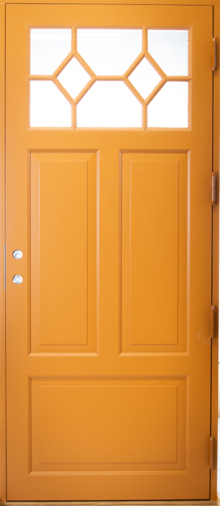 Enkelytterdörr YD1-G4-7 Järnoxidgul